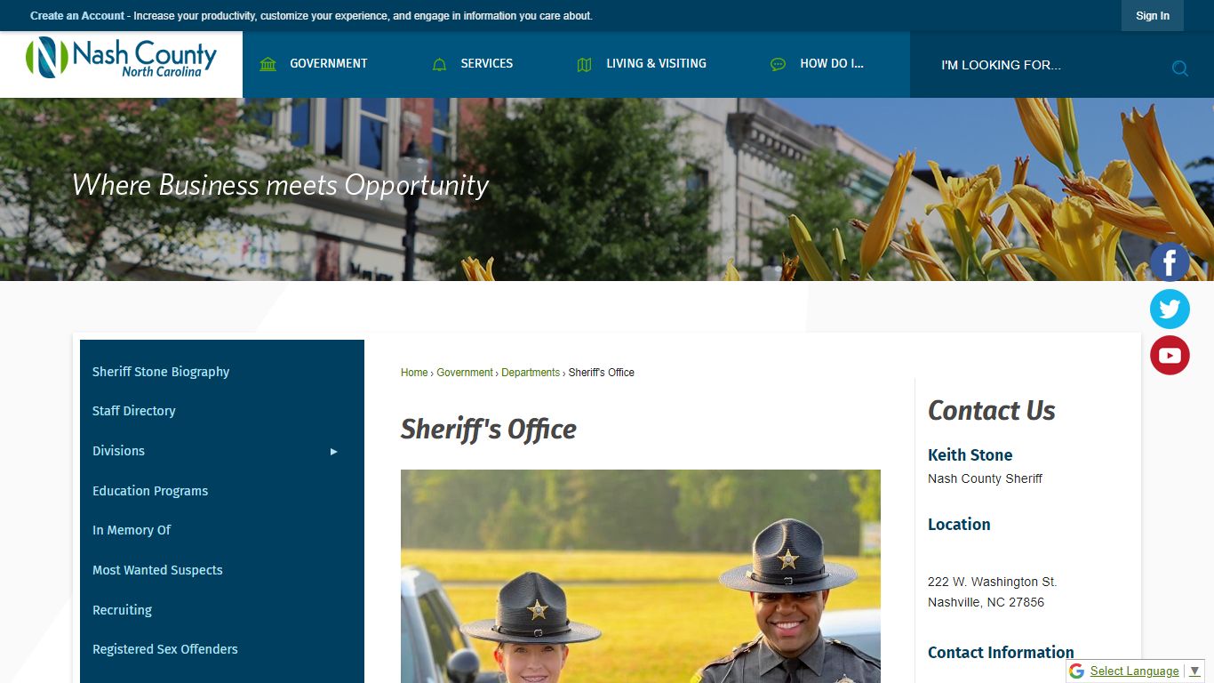 Sheriff's Office | Nash County, NC - Official Website